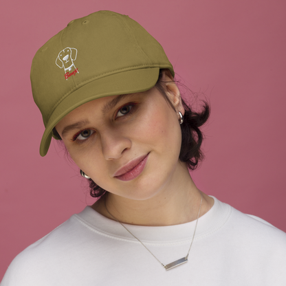 Bio Vizsla Dog embroided baseball cap with Vizsla Dog Name for Vizsla