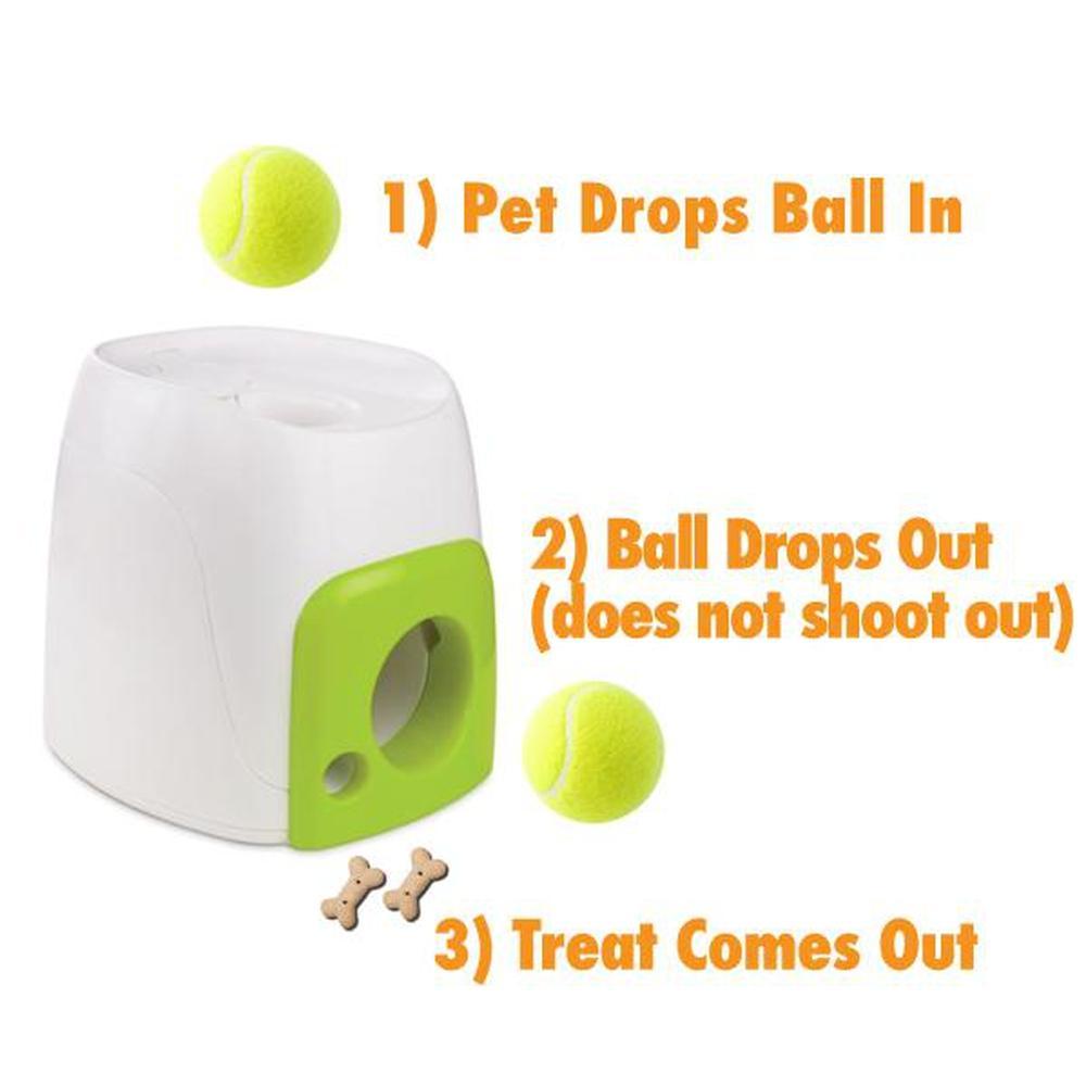 AFP Interactive Treat Reward Dog Toy - Enrichment Play Ball Drop Snack